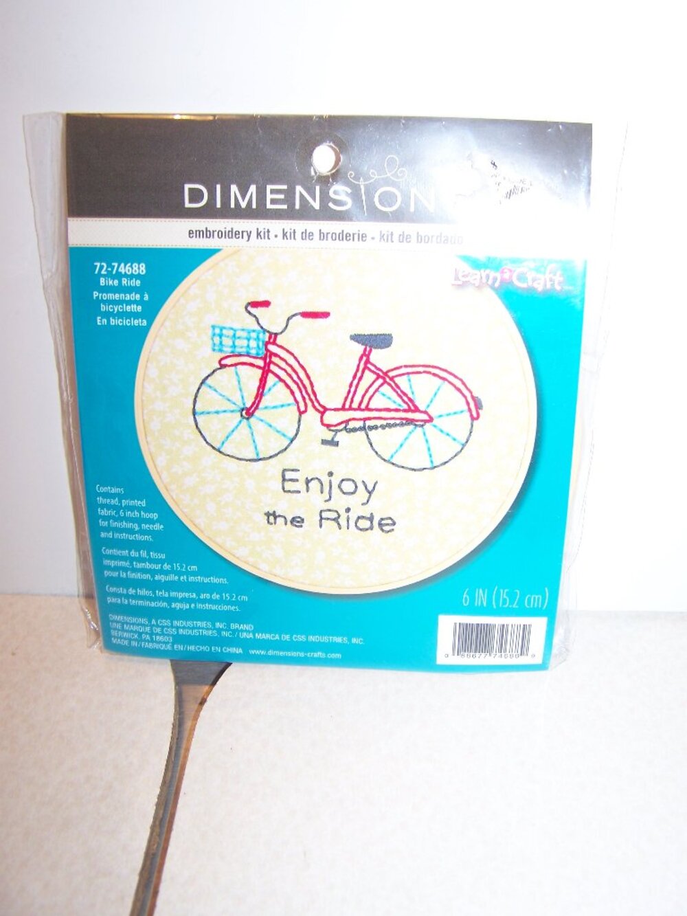 Dimensions NWT Embroidery Kit - Bike Ride